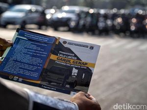 Tak Ada Penilangan Selama Uji-Coba Perluasan Ganjil-Genap