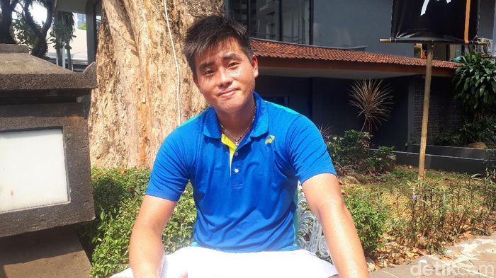 Anthny fokus Davis Cup dan SeA Games 2019. (Mercy Raya/detikSport) Anthny fokus Davis Cup dan SeA Games 2019. (Mercy Raya/detikSport)