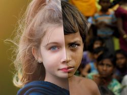 Perbandingan Dua Foto Kehidupan yang Menyayat Hati