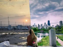 Perbandingan Dua Foto Kehidupan yang Menyayat Hati