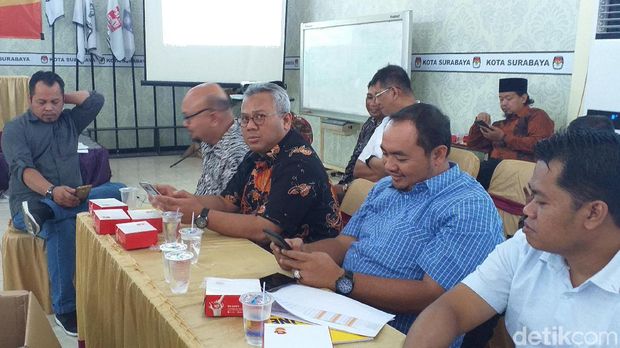 Ketua KPU RI hadiri penghitungan suara ulang di Surabaya/