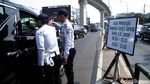 Suasana Sosialisasi Ganjil Genap di Perempatan Fatmawati