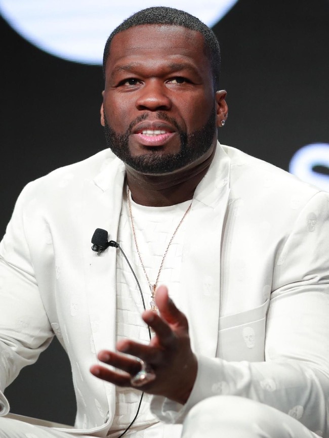 Perselisihan rapper 50 Cent dengan putranya, Marquise, membuat hubungan antara ayah-anak ini tidak baik. Bahkan pria bernama asli Curtis James Jackson III ini mengancam di muka publik tidak akan meninggalkan sang anak warisan. Foto: Rich Fury/Getty Images