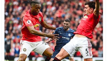 Bissaka dan Maguire benar-benar memperkuat pertahanan MU. Foto: istimewa