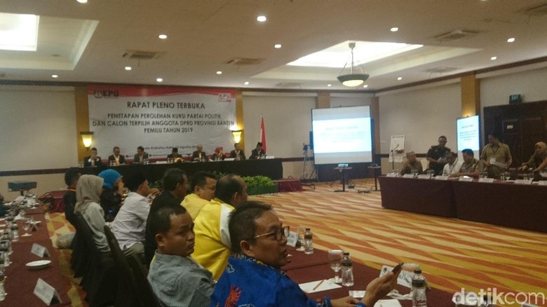 KPU Tetapkan Perolehan Kursi DPRD Banten, Gerindra Terbanyak KPU Tetapkan Perolehan Kursi DPRD Banten, Gerindra Terbanyak