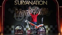 Pada ajang kontes modifikasi tersebut, motor milik Rio Gustav dari 58 Works sukses menjadi jawara untuk kategori Best of The Best Region Palembang. Pool/Suryanation Motorland.