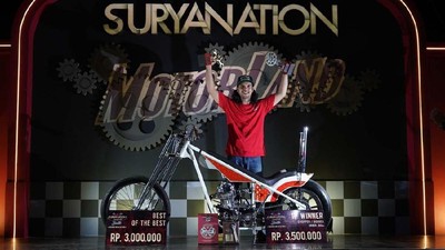 Motor Bercorak Harimau Jawara Modifikasi Palembang