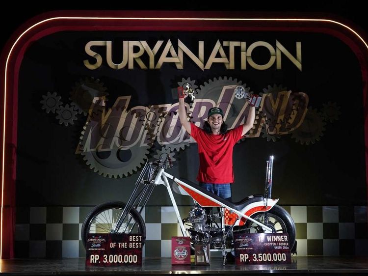 Motor Bercorak Harimau Jawara Modifikasi Palembang