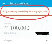 Duh, Transaksi OVO Eror