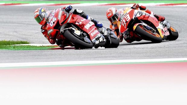 Di MotoGP Austria, Marc Marquez juga gagal juara usai disalip Andrea Dovizioso.