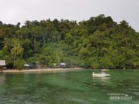 Pesisir pantai yang indah di Kwatisore (Muhammad Catur Nugraha/d'Traveler)