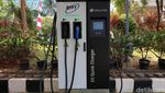 Penampakan SPLU untuk Cas Mobil Listrik di Jakarta