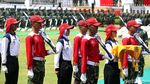 Terpesona Pembawa Baki Bendera Pusaka Saat Latihan di Istana Merdeka