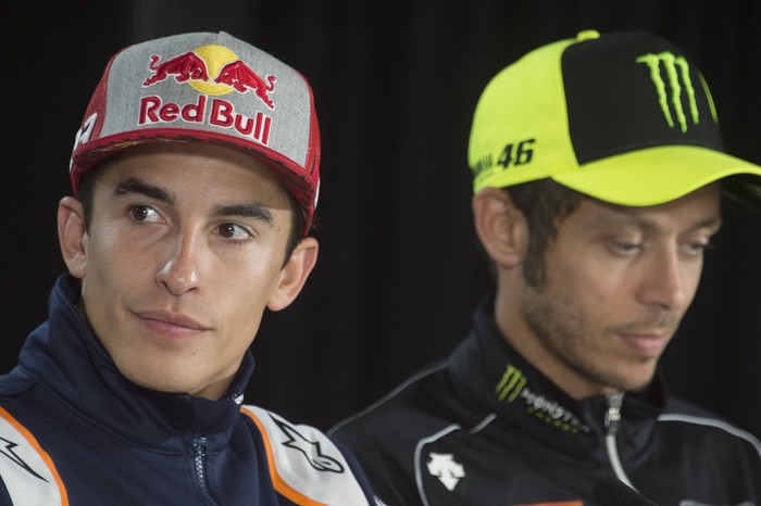 SPIELBERG, AUSTRIA - AUGUST 08: Marc Marquez of Spain and Repsol Honda Team looks on during the press conference pre-event during the MotoGp of Austria - Previews at Red Bull Ring on August 08, 2019 in Spielberg, Austria. (Photo by Mirco Lazzari gp/Getty Images)