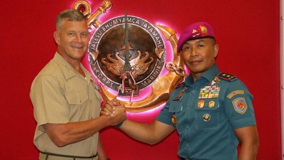 Komandan Korps Marinir Terima Commander U.S. Marine Forces Pacific