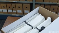 Arsip kertas disimpan dengan suhu 18-21 derajat celcius dan kelembaban 45-55 persen. Itu sesuai untuk daerah tropis (Masaul/detikcom)