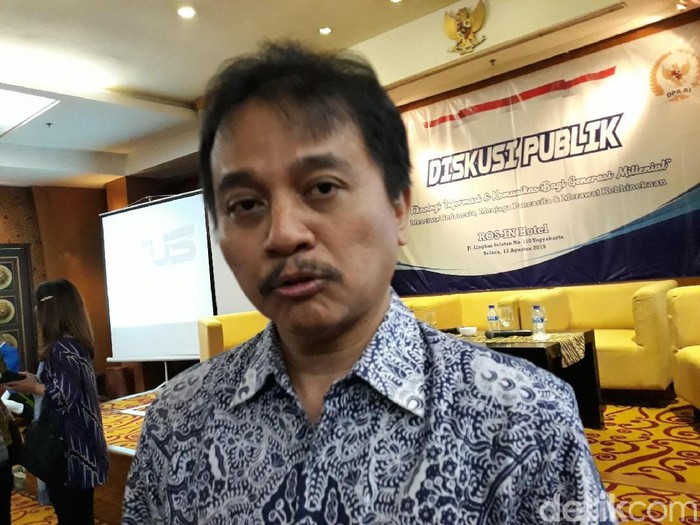 Politikus Partai Demokrat, Roy Suryo, Selasa (13/8/2019).