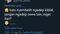 Si cowok kebagian jadi panitia kurban nih. Sebelum berangkat memotong hewan kurban sudah dikasih wejangan.  Foto: istimewa/twitter