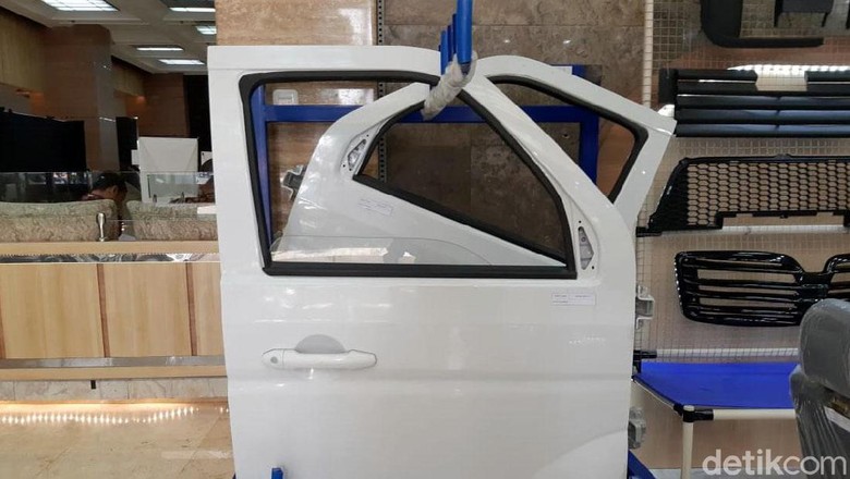 Pintu mobil Esemka Foto: Ridwan Arifin Pintu mobil Esemka Foto: Ridwan Arifin