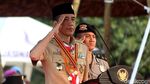 Momen Jokowi dan Megawati Hadiri Peringatan Hari Pramuka