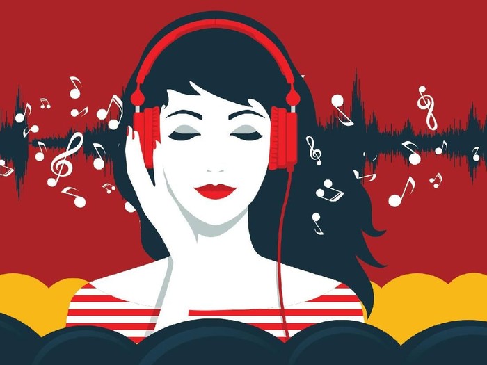 Kelebihan musik streaming dibandingkan download Infografis
