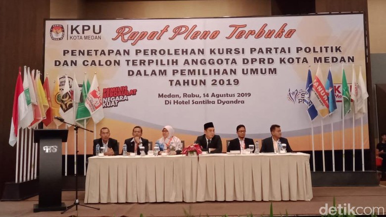 PDIP dan Gerindra Imbang di Medan, Sama-sama Raih 10 Kursi DPRD PDIP dan Gerindra Imbang di Medan, Sama-sama Raih 10 Kursi DPRD