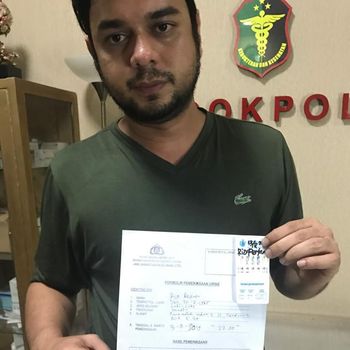 Hasil tes urine Rio dinyatakan positif narkoba.