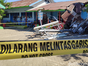 Menara BTS Roboh Timpa SD di Maros Sulsel, 3 Siswa Masih Dirawat
