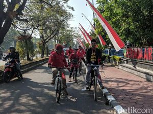 Anggota DPRD Surakarta Ngontel ke Pelantikan Diantar Puluhan Relawan