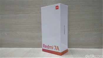 Kotak kemasan Redmi 7A. Foto: Adi Fida Rahman/detikINET