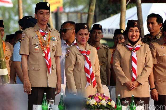 Momen Jokowi dan Megawati Hadiri Peringatan Hari Pramuka  
