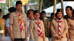 Momen Jokowi dan Megawati Hadiri Peringatan Hari Pramuka
