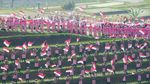 Bendera Merah Putih Sepanjang 1.945 Meter Berkibar di Bali