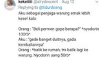 Jajan Pakai Uang Rp 100 Ribu, Cuitan Kocak Ini Bikin Ibu Warung Marah