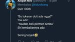 Jajan Pakai Uang Rp 100 Ribu, Cuitan Kocak Ini Bikin Ibu Warung Marah