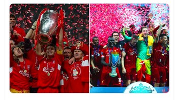 Banyak netizen terutama fans Liverpool kembali mengenang keajaiban Istanbul. Foto: istimewa