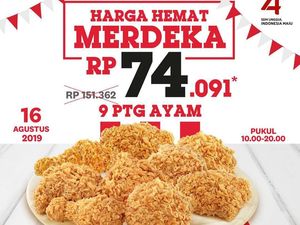 Diskon 17 Agustus 2019, Ini Daftar Promo Makanannya