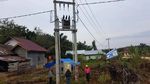 Dua Desa Terakhir di Rokan Hulu-Riau Kini Terang Benderang