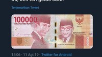 Jajannya cuma Rp 500 perak tapi uangnya Rp 100 ribu. Kan males ngitung kembalianya deh.  Foto: istimewa/twitter