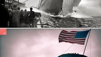 Perilisan kapal Frank J. Hecker, 2 September 1905 Foto: Mario Unger