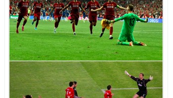 Pada tahun 2005 dalam final Liga Champions, Liverpool juga menang adu penalti lawan AC Milan di Istanbul. Kala itu, kiper Jeryz Dudek jadi pahlawan. Kini, kiper Adrian yang jadi pahlawan. Foto: istimewa