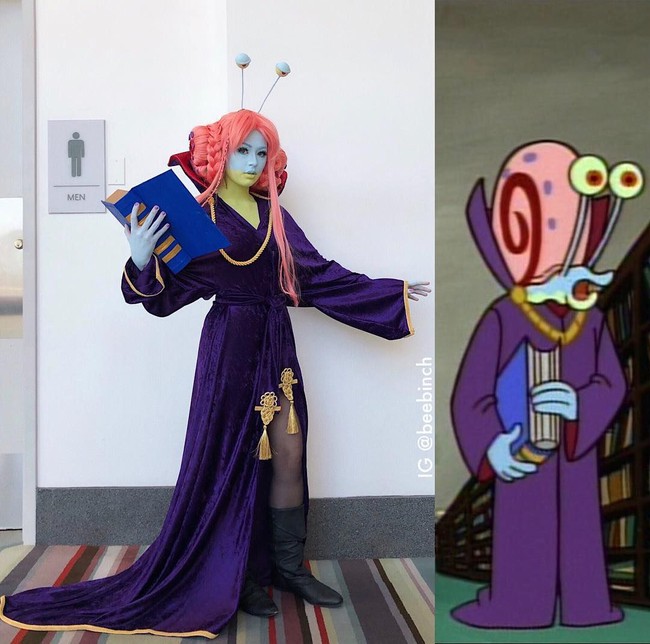 Mira sengaja memilih untuk menirukan kostum SpongeBob karena familiar dengan banyak orang. Itu adalah sumber material yang berlimpah untuk cosplay unik yang kebanyakan orang masih bisa mengerti, ungkapnya kepada Buzzfeed.  Foto: Instagram @beebinch