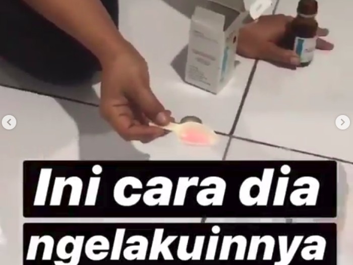 Viral cetirizine dicampur susu bayi (Foto: Instagram/febevierza912 ditampilkan atas izin yang bersangkutan)