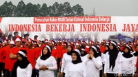 Pemecahan Rekor MURI Tari Kolosal Indonesia Bekerja ini dilakukan oleh 200.000 petugas dan WBP yang digelar serentak di Seluruh Indonesia.