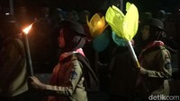 Pawai obor dilakukan sebagai bentuk nilai juang untuk menumbuhkan rasa patriotisme.