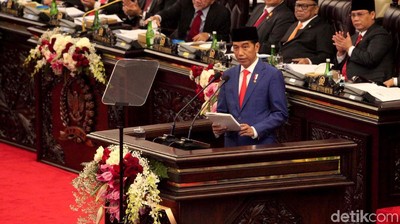 Momen Jokowi Berpidato di Sidang Tahunan MPR 2019