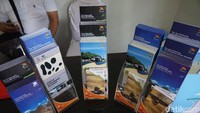 Tersedia pula sejumlah brosur yang berisi berbagai informasi mengenai geopark di Belitung (Shinta/detikcom)