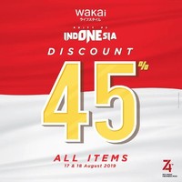 Sedangkan Anda yang butuh sepatu bisa mencari pilihannya di Wakai. Brand sepatu Jepang itu diskon 45% untuk semua item. Jangan dilewatkan. Foto: Twitter