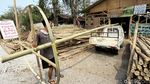Jelang HUT RI, Perajin Pohon Pinang Banjir Rezeki
