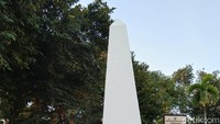 Tugu obelisk ini diresmikan 17 Agustus 1946 merayakan 1 tahun Indonesia. Sukarno menyebutnya Tugu Linggardjati (Tasya/detikcom) 